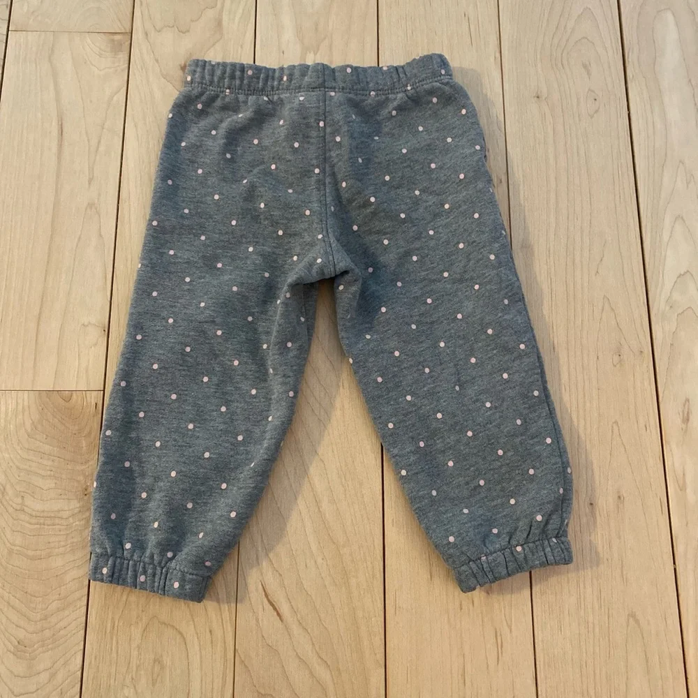 Carter Gray Polka Dot Kids Pants Size 18 Months